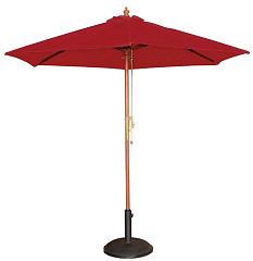  Bolero Round Parasol 3m Diameter Red 