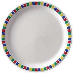  Kristallon Fairground Melamine Side Plates 160mm (Pack of 12) 