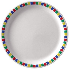  Kristallon Fairground Melamine Dinner Plates 230mm (Pack of 12) 