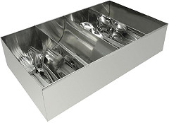  Olympia Cutlery Holder Stainless Steel 