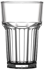  BBP Polycarbonate Nucleated American Hi Ball Glasses Half Pint CE Marked 