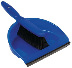  Jantex Soft Dustpan and Brush Set Blue 