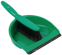  Jantex Soft Dustpan and Brush Set Green 