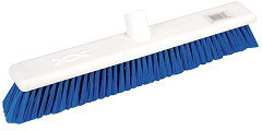  Jantex Hygiene Broom Soft Bristle Blue 18in 