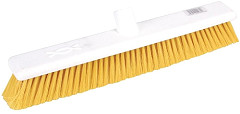  Jantex Hygiene Broom Soft Bristle Yellow 18in 