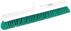  Jantex Hygiene Broom Soft Bristle Green 18in 