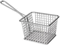  Olympia Chip basket Square with handle Large 