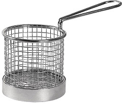  Olympia Chip Basket round with Handle 95mm 