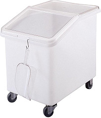  Cambro Mobile Ingredient Bin White 140Ltr 