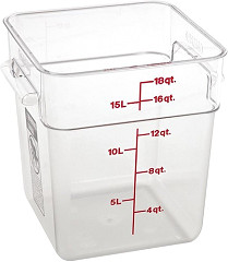  Cambro Square Polycarbonate Food Storage Container 17.2 Ltr 