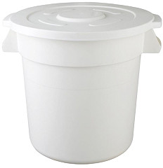  Vogue Polypropylene Round Container Bin White 76Ltr 