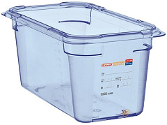  Araven Aravan ABS Food Storage Container Blue GN 1/4 150mm 