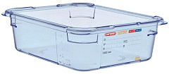  Araven Aravan ABS Food Storage Container Blue GN 1/2 100mm 