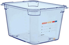 Araven Aravan ABS Food Storage Container Blue GN 1/2 200mm 