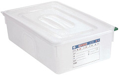  Araven Polypropylene 1/1 Gastronorm Food Storage Box 21Ltr (Pack of 4) 