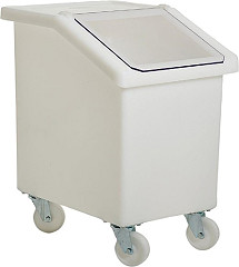  Gastronoble Mobile Ingredient Bin 90Ltr White 