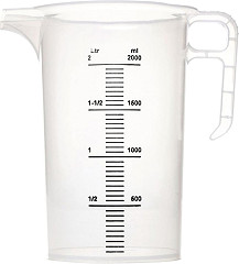  Gastronoble Pro-Measures Polypropylene Measuring Jug 2Ltr 