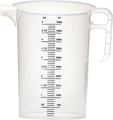  Gastronoble Pro-Measures Polypropylene Measuring Jug 5Ltr 