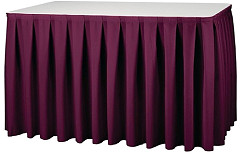  Gastronoble Table Skirting - Bourdeaux Boxpleat Style 