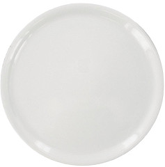 Olympia White Ware Wide Rimmed Service Plates 250mm Porcelain Innovative 12pc 