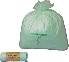  Jantex Small Compostable Caddy Liners 10Ltr (Pack of 24) 