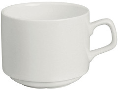  Lumina Fine China Stacking Cup 200ml (Pack of 6) 