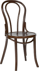  Fameg Bentwood Bistro Side Chairs Walnut Finish (Pack of 2) 