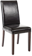 Bolero GF954 - Faux Leather Dining Chair Black (Box 2) 