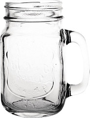  Olympia Handled Mason Jar 450ml (Pack of 12) 