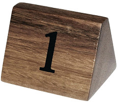  Olympia Acacia Table Number Signs Numbers 1-10 