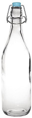  Olympia Glass Water Bottles 1Ltr (Pack of 6) 