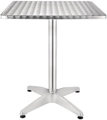  Bolero Square Bistro Table Stainless Steel 600mm 