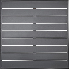  Bolero Aluminium Square Table Top Dark Grey 700mm 