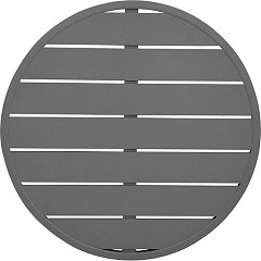  Bolero Aluminium Round Table Top Dark Grey 580mm 