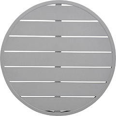  Bolero Aluminium Round Table Top Light Grey 580mm 