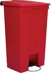  Rubbermaid Step-On Pedal Bin Red 87Ltr 
