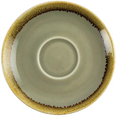  Olympia Kiln Cappuccino Saucer Moss 140mm (Pack of 6) 