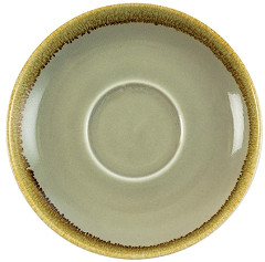  Olympia Kiln Cappuccino Saucer Moss 160mm (Pack of 6) 
