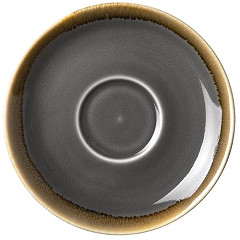  Olympia Kiln Cappuccino Saucer Smoke 140mm (Pack of 6) 