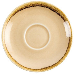 Olympia Kiln Cappuccino Saucer Sandstone 140mm (Pack of 6) 