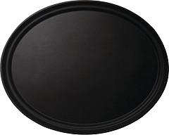  Cambro Camtread Oval Tray Black 60 x 73cm 