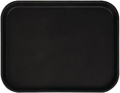  Cambro Camtread Fibreglass Rectangular Non-Slip Tray Black 457mm 