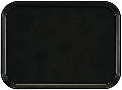  Cambro EpicTread Fibreglass Rectangular Non-Slip Tray Black 350mm 