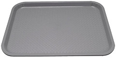  Kristallon Small Polypropylene Fast Food Tray Grey 345mm 
