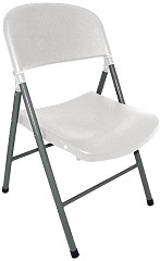  Bolero Foldaway Utility Chairs White (Pack of 2) 