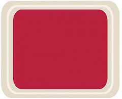  Roltex Polyester Cafeteria Service Tray Red 420 x 320mm 