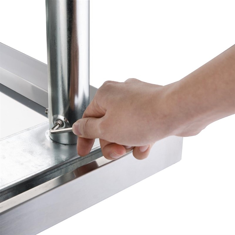  Vogue Stainless Steel Prep Table 600mm 
