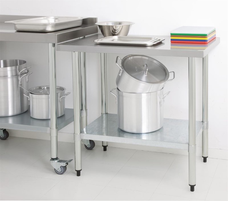  Vogue Stainless Steel Prep Table 1200mm 