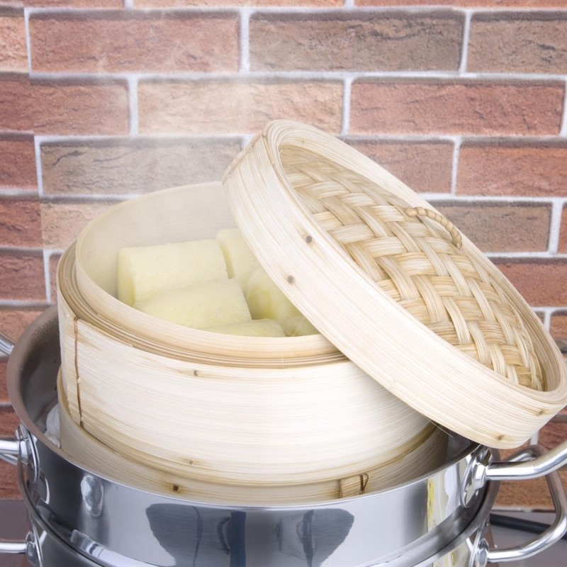  Vogue Bamboo Food Steamer 203mm 