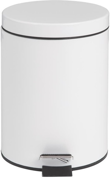  Bolero White Pedal Bin 5ltr 